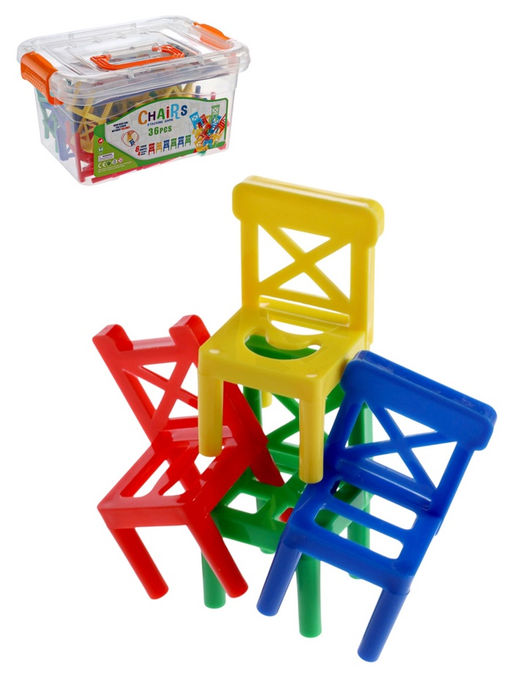 Настольная игра Баланс стулья, 36 стульев, 1-8 игроков, 3+ - Simaland фото 2