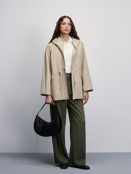 Куртка с капюшоном на кулиске / Zarina  фото 2