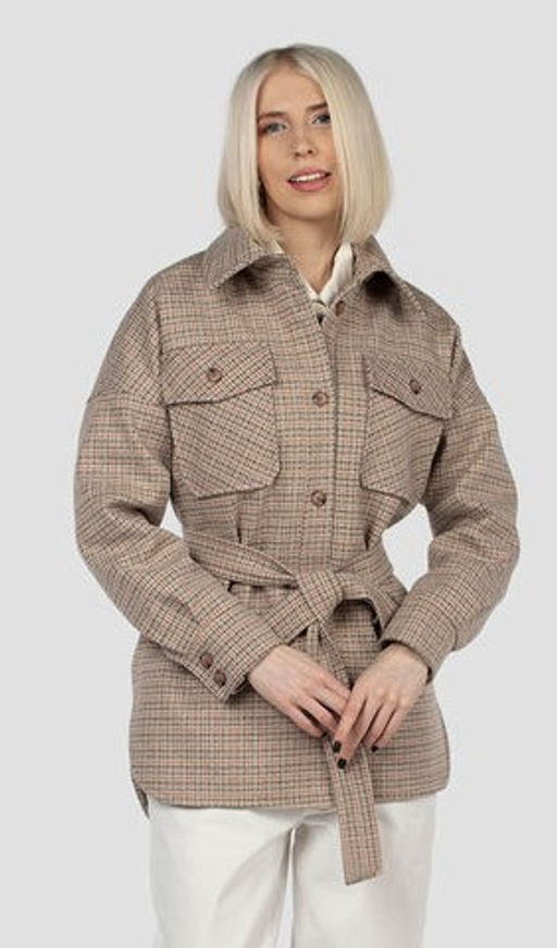 Пальто женское демисезонное (пояс) - El podio фото 12