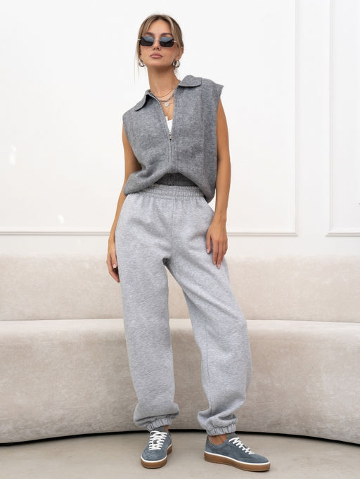 Брюки жен.арт.1226/7-3,серый меланж - Binita фото 3