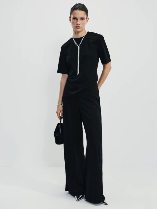 Широкие брюки с люрексом / Zarina