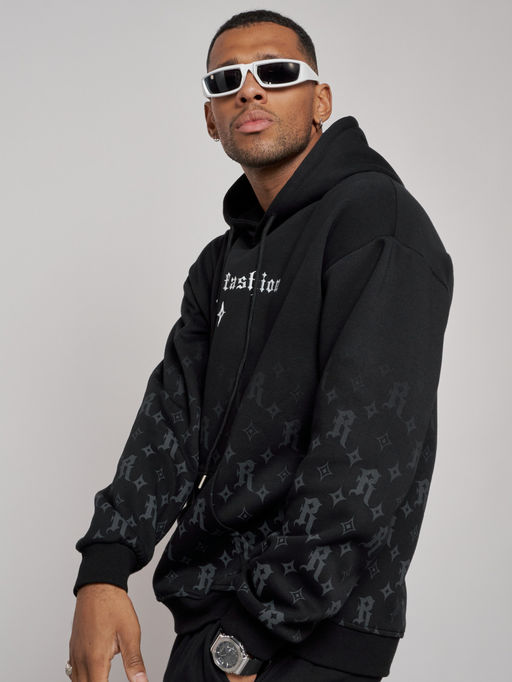 Спортивный костюм мужской трикотажный демисезонный черного цвета 12010Ch - Mtforce фото 11