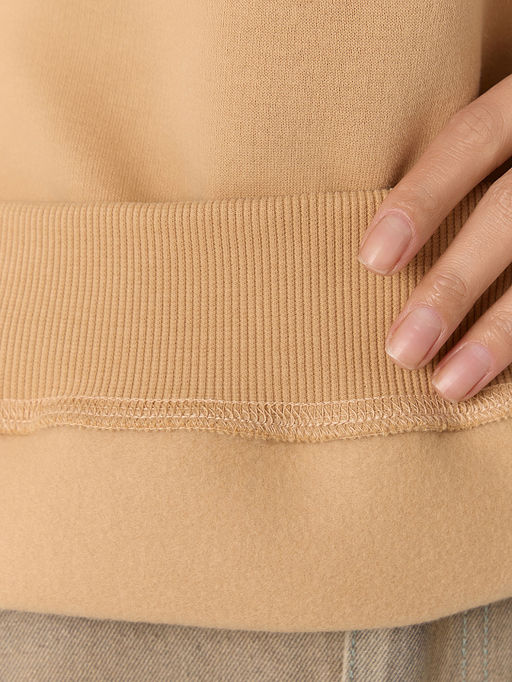 Теплое худи женское бежевое с начесом - Mark formelle фото 5