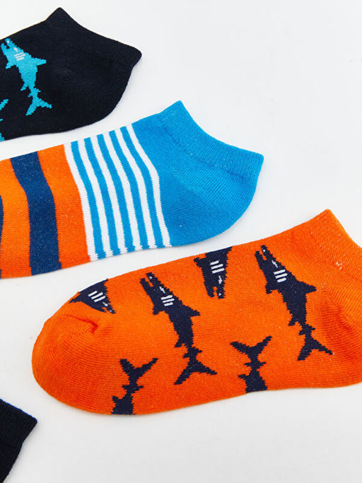 Desenli Erkek ?ocuk Patik ?orap 5li