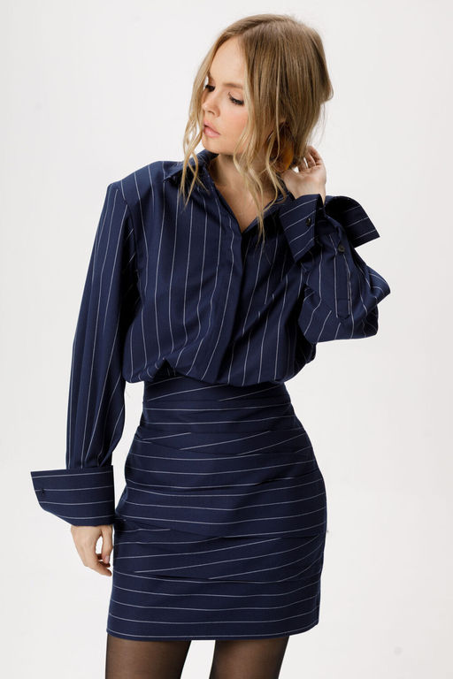 Платье Pirs 6281 синий  фото 2