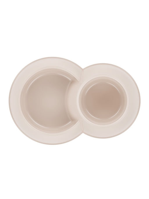 Цена за 2 шт. Миска двойная для животных ALTA, цвет МИКС