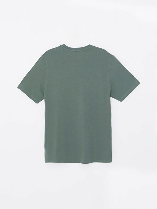 Bisiklet Yaka K?sa Kollu Bask?l? Pike Erkek Ti??rt - Waikiki фото 2