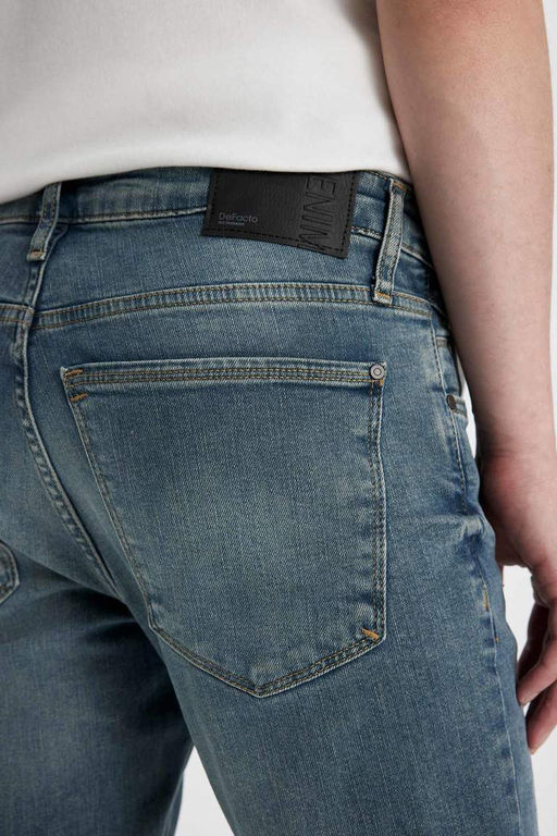 Pedro Slim Fit Джинсовые брюки узкого кроя с нормальной талией и узкими штанинами - Defacto фото 6