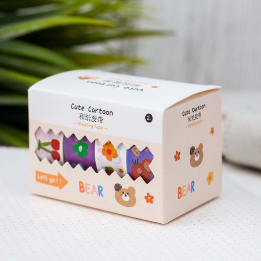 Набор декоративного скотча Cute cartoon Bear, yellow - I likegift фото 6