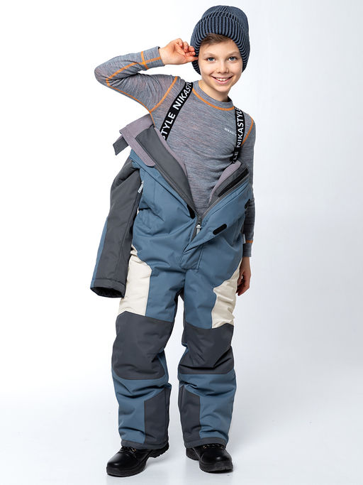 Комбинезон 8з6724 туман/асфальт - Nikastyle фото 3