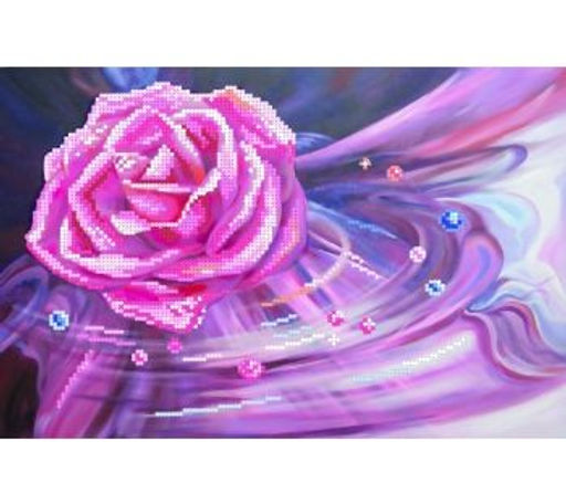 Рисунок на шелке МАТРЕНИН ПОСАД арт.28х34 - 4014 Розовый водоворот