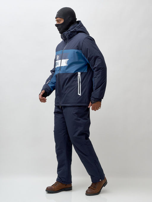 Горнолыжный костюм мужской зимний темно-синего цвета 370TS - Leifensh фото 9