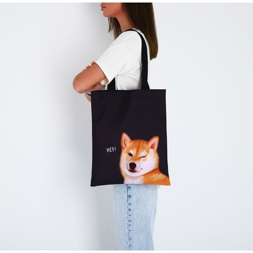 Сумка-шопер без застёжки, цвет чёрный - Nazamok фото 3