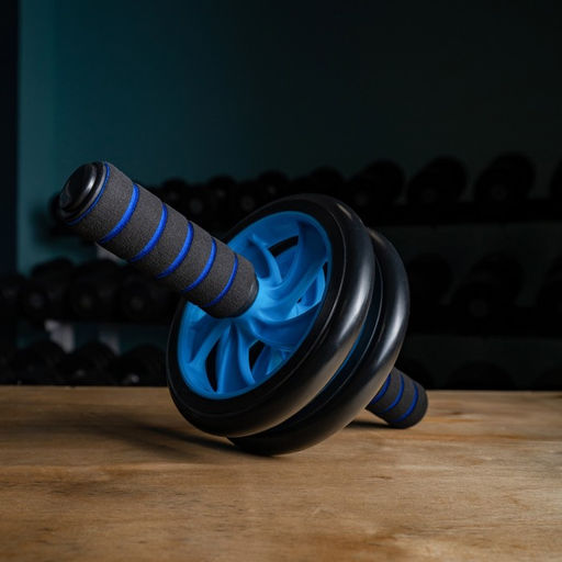 Ролик для пресса ONLYTOP, 2 колеса, с ковриком