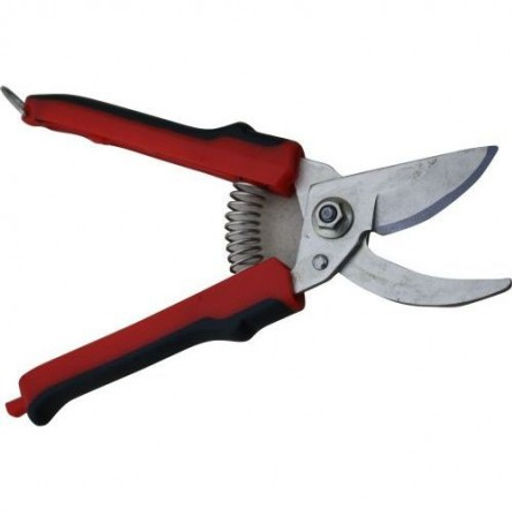 Секатор 220мм никелиров. с нижн. защелкой прорез.ручка С-41-21Н