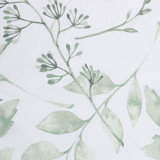 Постельное бельё Этель 1.5 сп Акварельные листья 143х215 см, 150х214 см, 70х70 см-2 шт, поплин 125 г/м2  фото 2