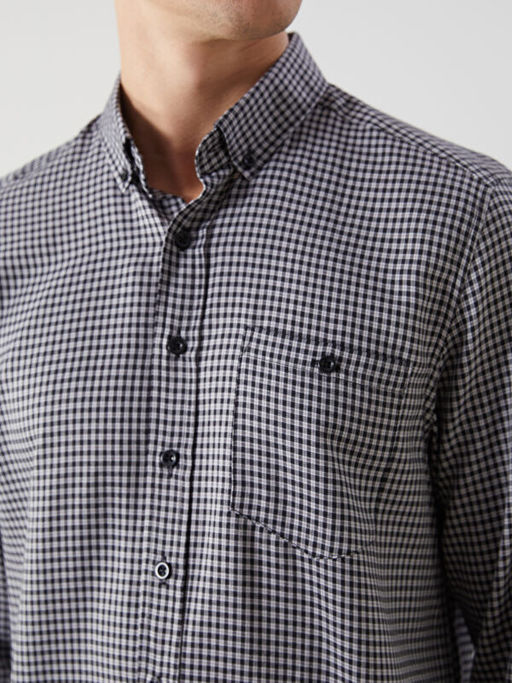 Regular Fit Uzun Kollu Ekose Erkek G?mlek