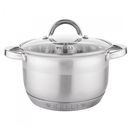 Кастрюля нерж. 5,1 л "Kelli", арт. KL-4712-22