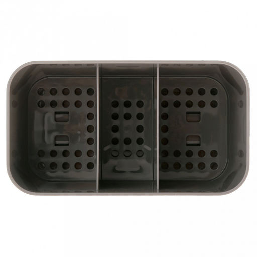 Сушилка для столовых приборов пластмассовая "Смарт" 15,7х8,7х11,1см, пыльно-серый (Россия)