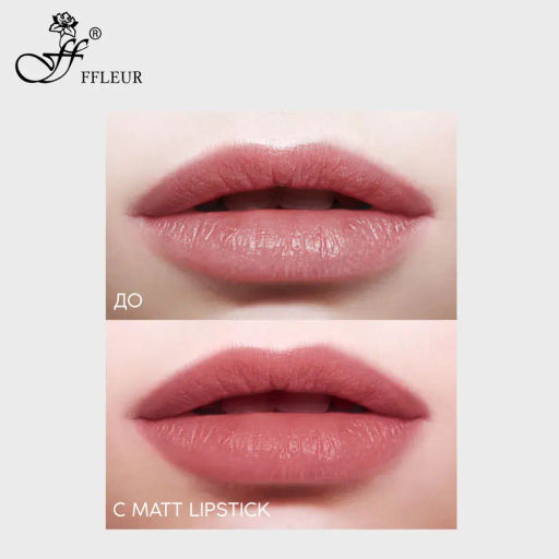 FFleur L480 Стойкая жидкая матовая помада Long Lasting 8H тон 06 Passionate rose фото 3