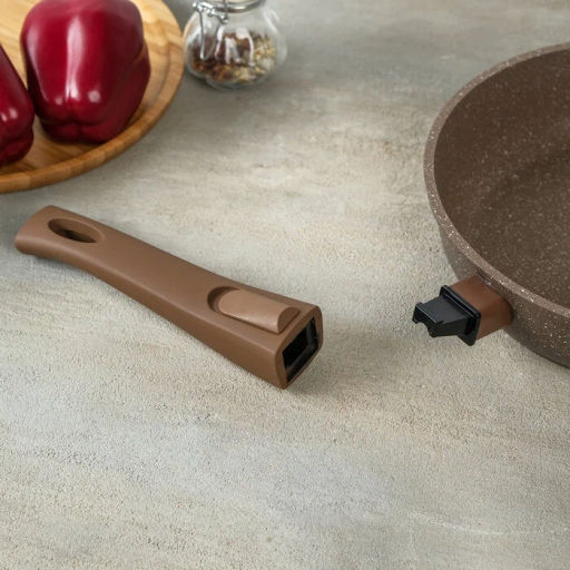 Сковорода 24см АП Гранит brown со съемной ручкой арт.024806 - Мечта фото 4