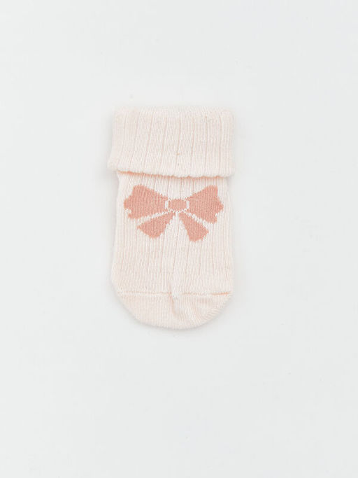 Desenli K?z Bebek Soket ?orap 3l?