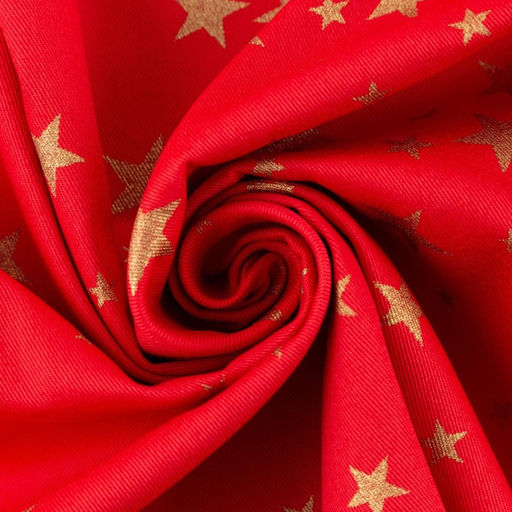 Скатерть новогодняя «Этель» Gold stars 149×180+/- 3 см, 100% хлопок, 190 г/м²