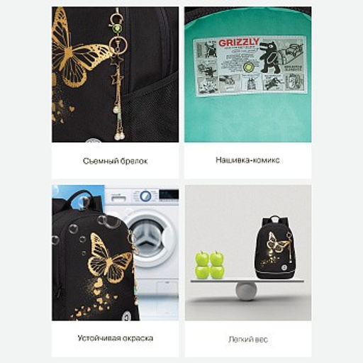 RG-463-5 Рюкзак школьный с обвесом - Grizzly фото 22