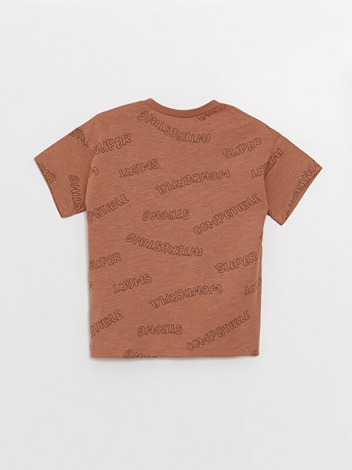 Bisiklet Yaka K?sa Kollu Desenli Erkek Bebek Ti??rt - Waikiki фото 2