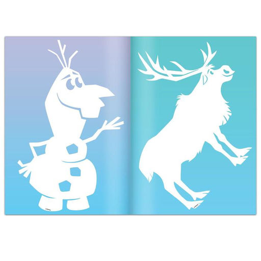 Набор книжек-вырезалок Новогодние украшения для окон, 2 шт. по 24 стр., А4, Холодное сердце - Disney фото 2