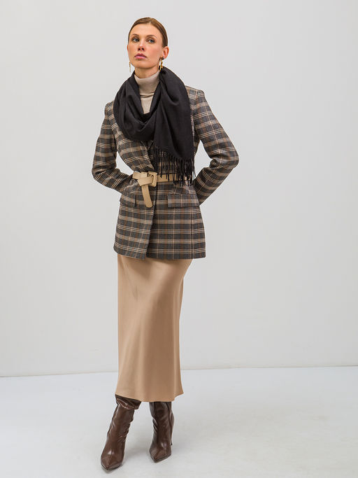 В составе шерсть. Большой теплый двусторонний палантин - Tantino фото 3