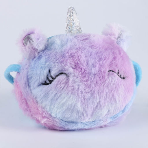 Плюшевая сумочка «Единорог» на шнурке, сиреневая