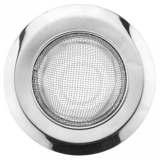 Пробка-сетка для раковины из нержавеющей стали "Сетка №2" д9,6см, h3см, на картоне (внутренний д5,2см) (Китай)