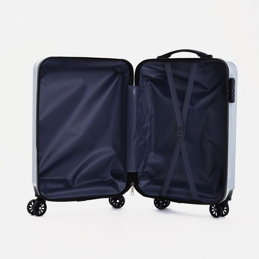 Чемодан малый 20, отдел на молнии, кодовый замок, цвет серый - Simaland фото 9