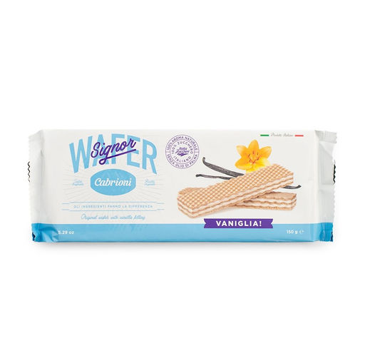 Вафли Cabrioni с ванильной начинкой 150 г, пакет, Италия