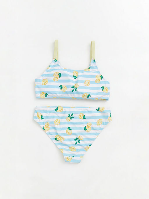 Bask?l? K?z ?ocuk Bikini