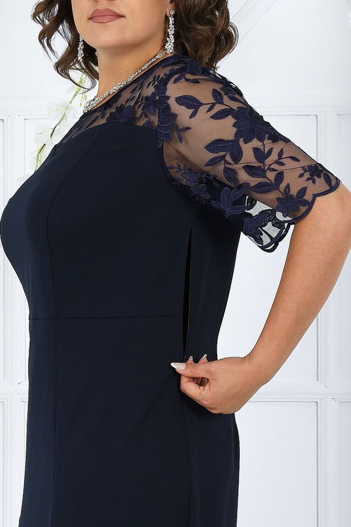 Платье Ninele 7431-Р темно-синий - Mira fashion фото 505