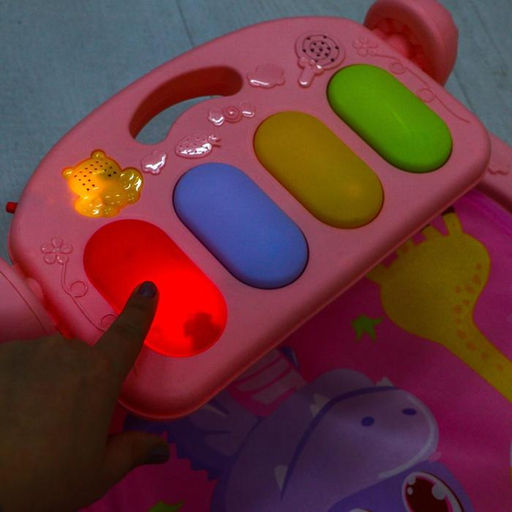 Развивающий музыкальный коврик «Малыш», пианино, 4 игрушки, зеркало, размер 110х83 см