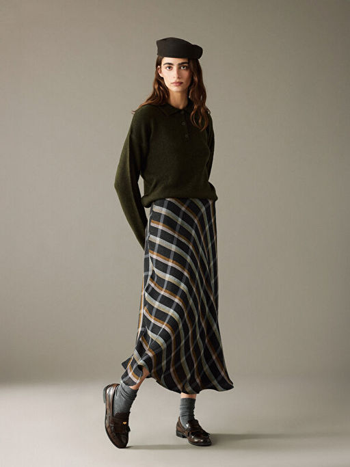 Polo Yaka Kad?n Triko Kazak