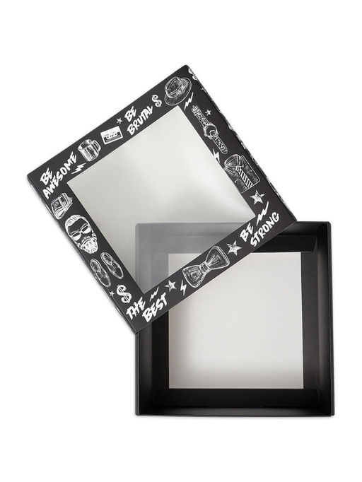 Цена за 5 шт. Коробка-фоторамка подарочная складная, упаковка, Мужская, 14?14?8 см