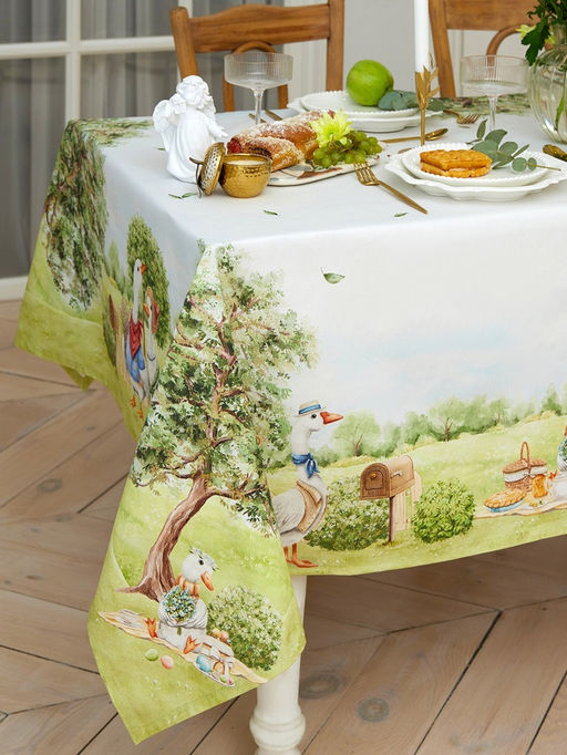 Скатерть Этель Family picnic, 150?220 см 3 см с ВГМО, 100% хлопок, саржа 190 г/м?  фото 3