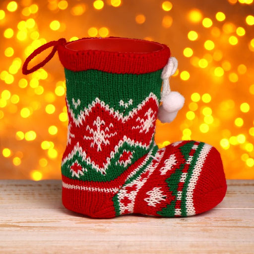 Конфетница Сапожок, с бомбошками, вместимость 180 г, МИКС