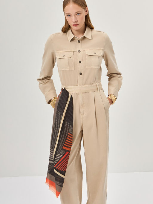 Платок жен. виск+шерсть 130х130 LG33-592-18