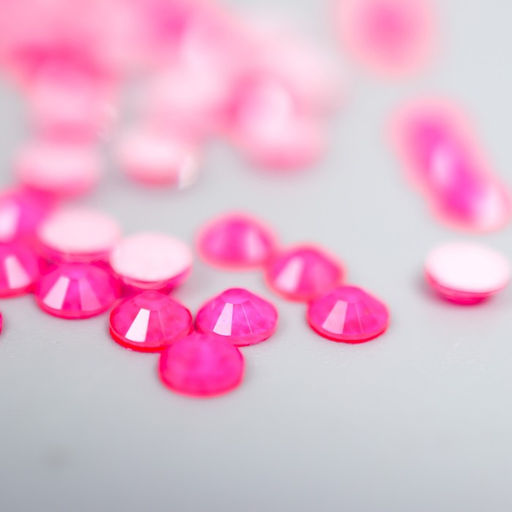 Декор для творчества Стразы флуоресцентные. Ярко-розовые набор 144 шт ss10 - 2,7 мм - Simaland фото 2