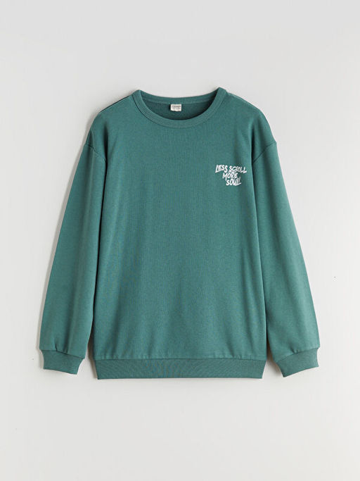 Bisiklet Yaka Erkek ?ocuk Sweatshirt