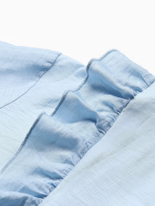 Костюм женский: блузка, шорты, MINAKU: Casual Collection, размер 44, голубой