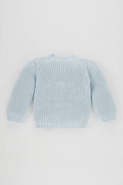 Трикотажный кардиган на пуговицах для маленьких девочек - Defacto фото 5