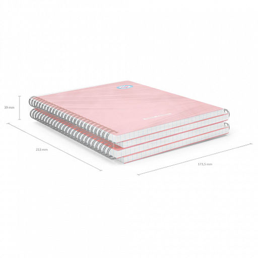 Цена за 4 шт. Тетрадь общая с пластиковой обложкой на спирали ErichKrause Bubble Gum, розовый, А5, 80 листов, клетка  фото 6