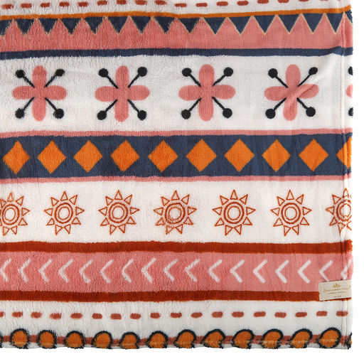 Плед/покрывало 180х200см "Поморские мотивы", велсофт "California" набивной, полиэстер 100%, плотность 160г/м2, упаковка: 18х33см пояс бумажный, "Домашняя мода" (Россия)