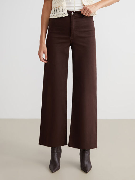 Wideleg Kad?n Jean Pantolon